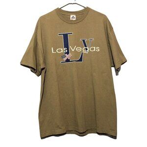 Vintage Aaa Las Vegas Men TShirt Size XL USA State Trip Memory Souvenir Journey